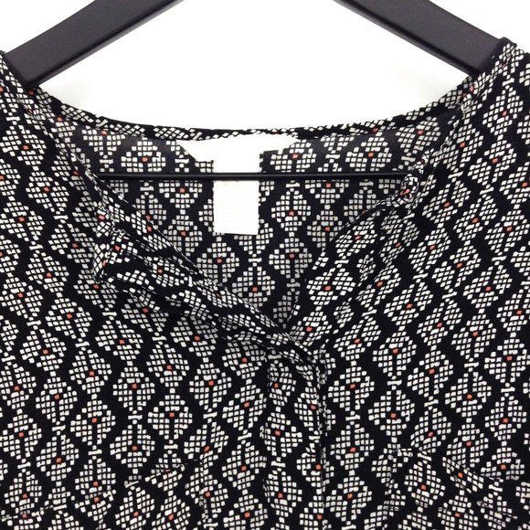 H&M Short Sleeve Buttoned Pullover Tunic Dress - Picture 3 of 8